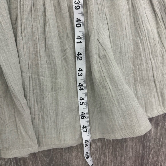 Salty Lemon Sage Green Sleeveless Tiered Midi Dress NWT Size Medium - Picture 10 of 10